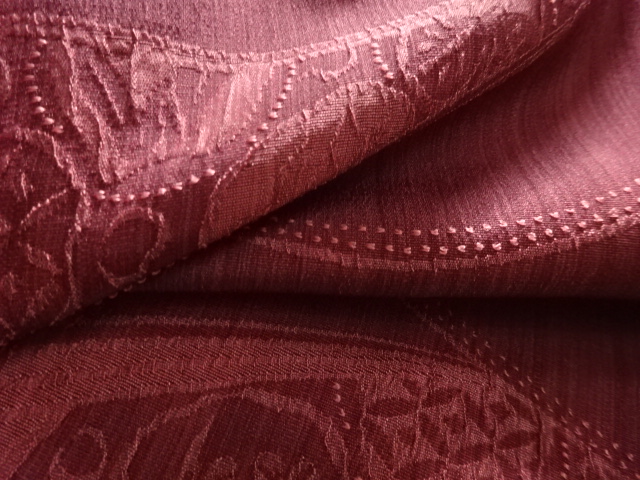  花模様織出し道行コート